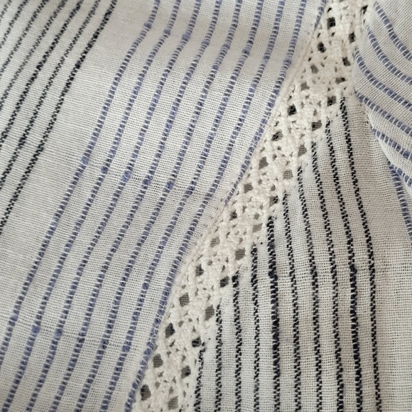 Free People Hooded Babydoll-Inspired Billowy Long Sleeve Blouse Top Tunic- Sz S - Picture 8 of 13